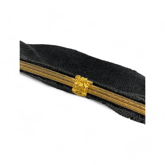 Vintage Calvaire Black Beaded Evening Clutch Purse | Made in France - Picture 2 of 13